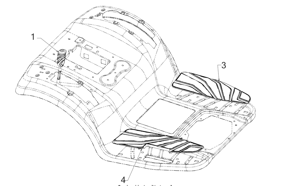 Grip And Footpads Diagram and Parts List for XT1-GT50KH (14BQA3CQ010)(2021) Cub Cadet Lawn Tractor